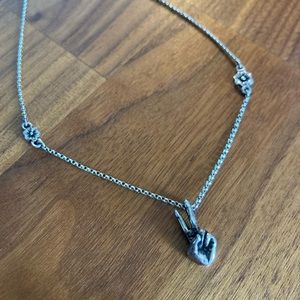 Lucky Brand peace necklace
